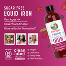 Mary Ruth's Vegan Liquid Iron for Metabolism, Cellular Health, Overall Wellness (Case of 6) 