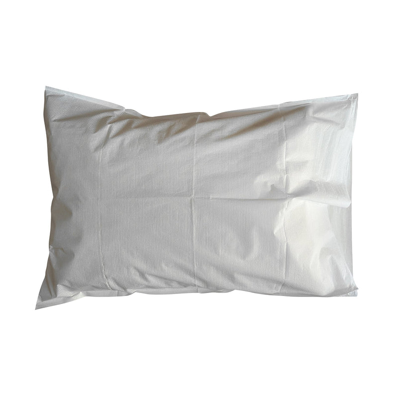 McKesson Brand McKesson Pillowcase, Disposable, Standard, White, Tissue/Poly, 30 x 21 Inch (100/CS)