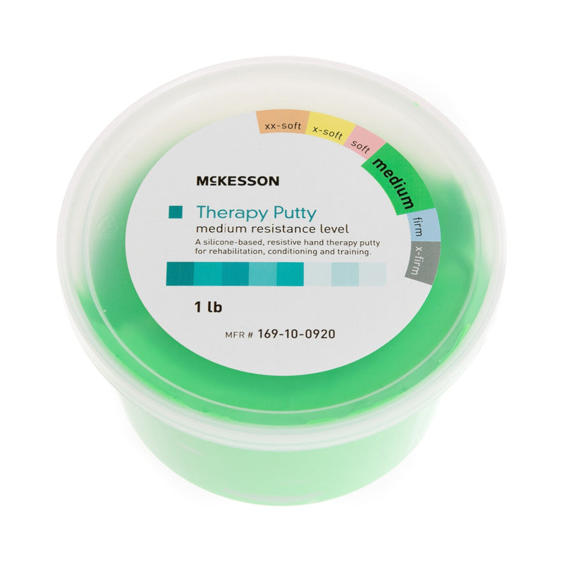 McKesson Brand McKesson Therapy Putty, Green, Medium, 1 lb. Container 