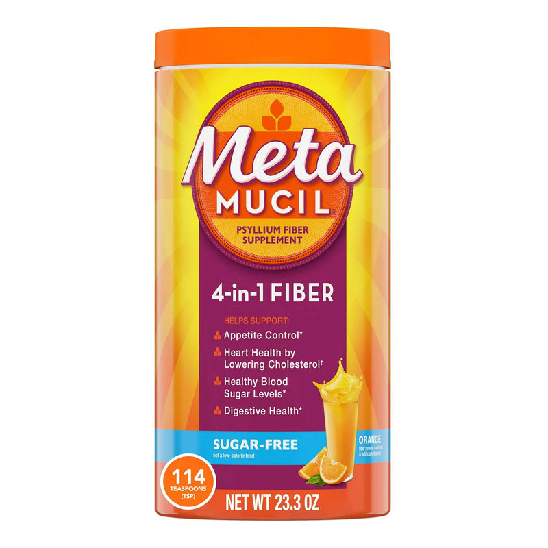 Metamucil Psyllium Fiber Supplement, Orange Powder (Each)