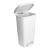 McKesson Waste Can with Step-On Pedal, White, 15.16 x 14.76 x 26.57 Inch (Case)