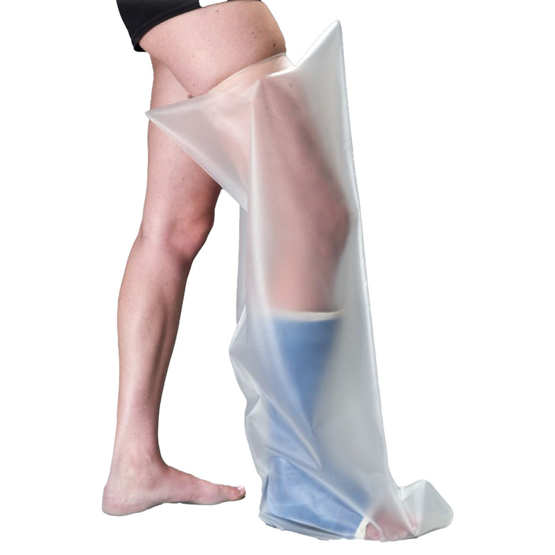 Leg Cast and Bandage Protector AquaShield Full Regular Polyurethane 18-1/2 to 27-1/2 Inch Leg Circumference Above Cast (Each)