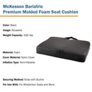 McKesson Premium Molded Foam Seat Cushion, 22 x 18 x 3 Inch (Case of 4)