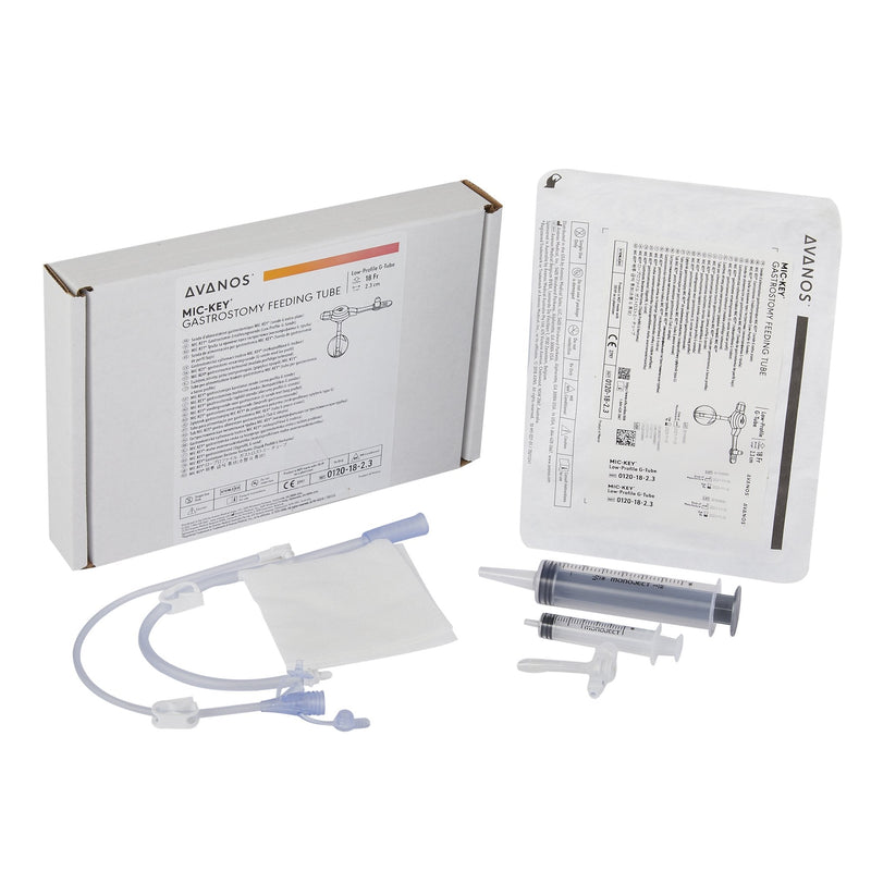 Low Profile Gastrostomy Tube Kit MIC-Key 18 Fr. 2.3 cm Tube Silicone Sterile 