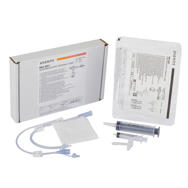 Low Profile Gastrostomy Tube Kit MIC-Key 18 Fr. 2.3 cm Tube Silicone Sterile (Each)