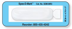 Radiology Skin Marker MRI Spee-D-Mark Oblong General Use (Box of 40)