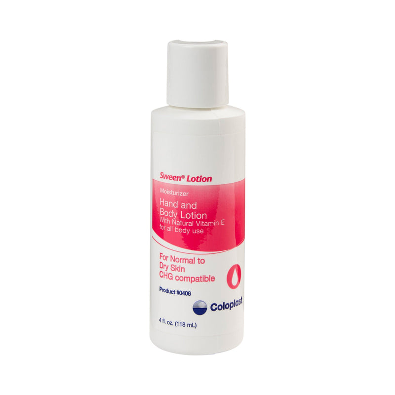 Sween Moisturizer Hand and Body Lotion with Natural Vitamin E, 4 oz. Bottle (Case of 36)
