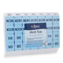 Compass Health Brands Apex Medi Tray Pill Organizer, Days of the Week / Morn, Noon, Eve, Bed (48/CS) 