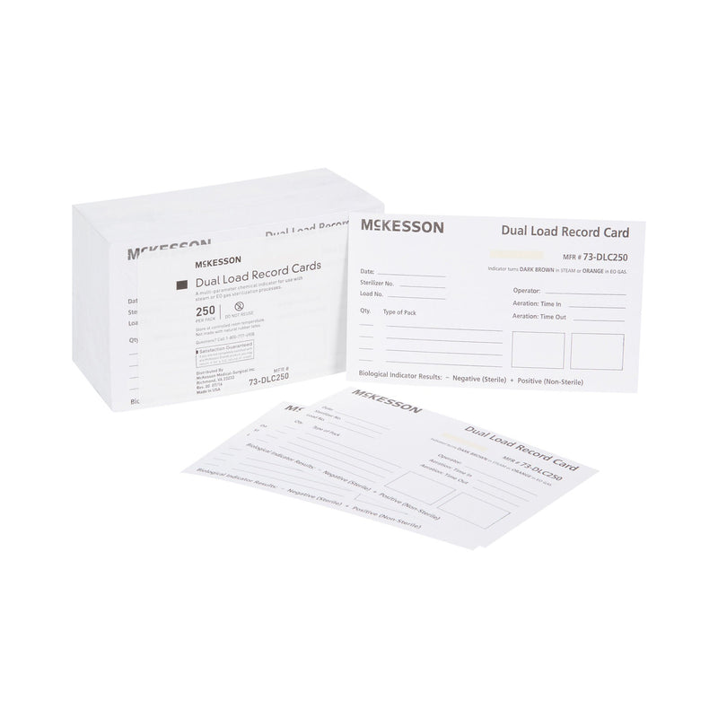 McKesson Sterilization Record Card (Case of 2500)