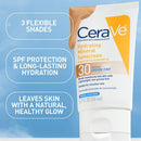 CeraVe Hydrating Mineral Sunscreen Medium Sheer Tint, SPF 30, 1.7-ounce Tube (Each)