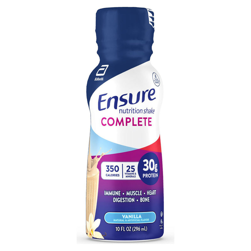 Ensure Complete Nutrition Shake, Vanilla, 10-ounce Bottle (Case of 16 Bottles)