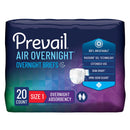 Prevail Air Overnight Briefs Overnight Absorbency, Size 1 (Case of 80)