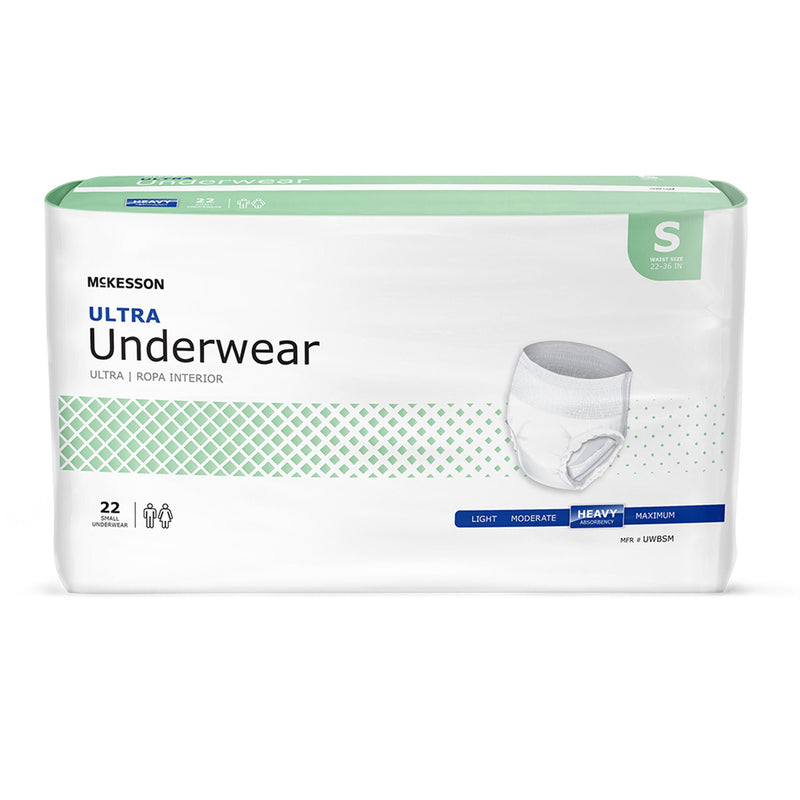 McKesson Ultra Heavy Absorbent Underwear, Small (Case of 88)