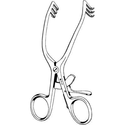 Sklar Schuknecht Postauricular Retractor - 3x3 Teeth 5" - 42-1822 