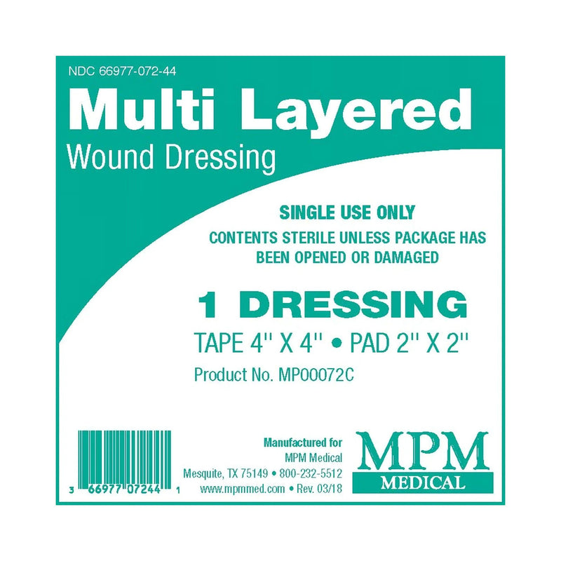 Composite Dressing 4 X 4 Inch Square Sterile (Case of 50)