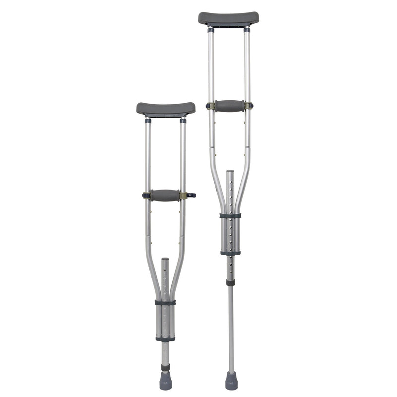 McKesson Underarm Crutches, 4'6" – 6'6" (Case of 8 Boxes)