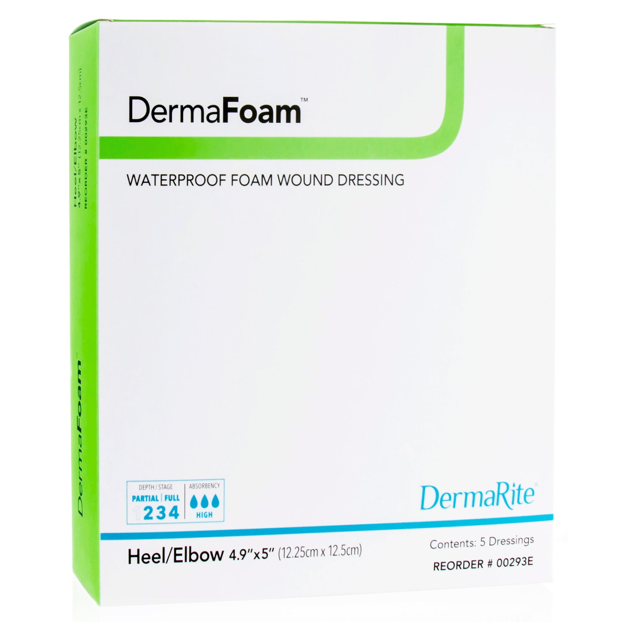 Sion Brands LLC DermaFoam Nonadhesive without Border Foam Dressing, Heel/Elbow (5/BX) 