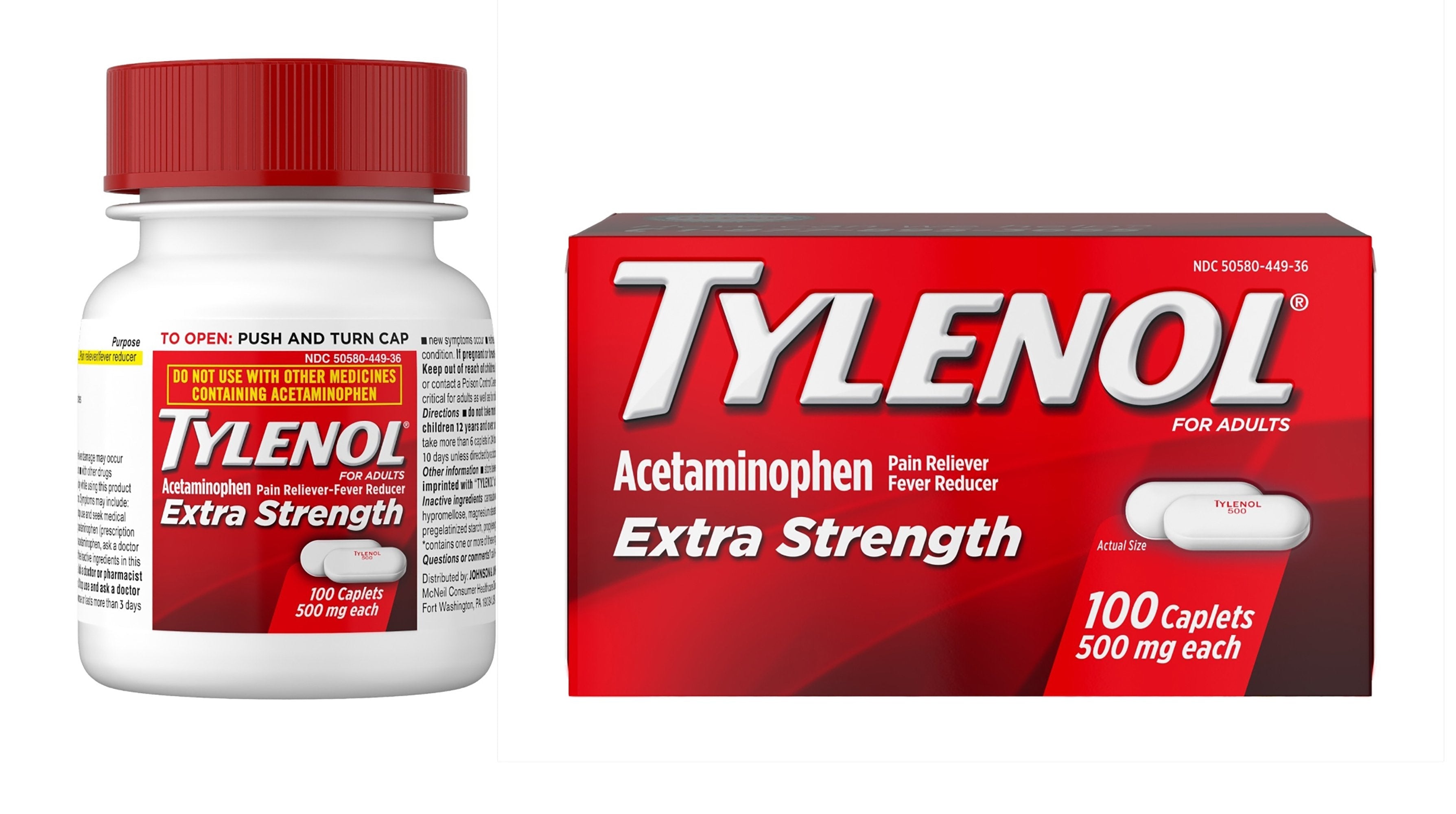 Kenvue Brands LLC Tylenol Extra Strength Caplets (48/CS) 