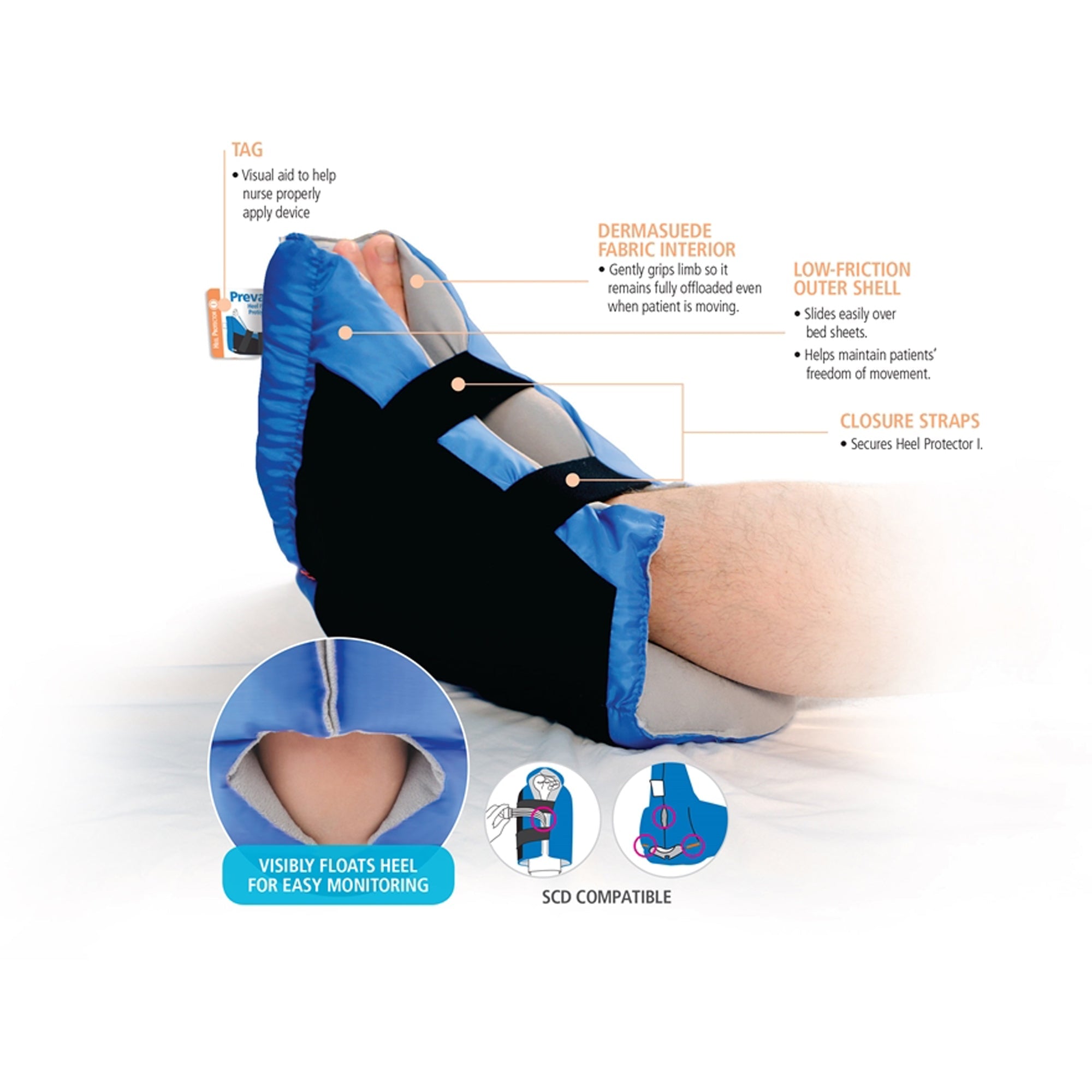 Sage Products Prevalon Heel Protector I Heel Protector Boot (8/CS) 