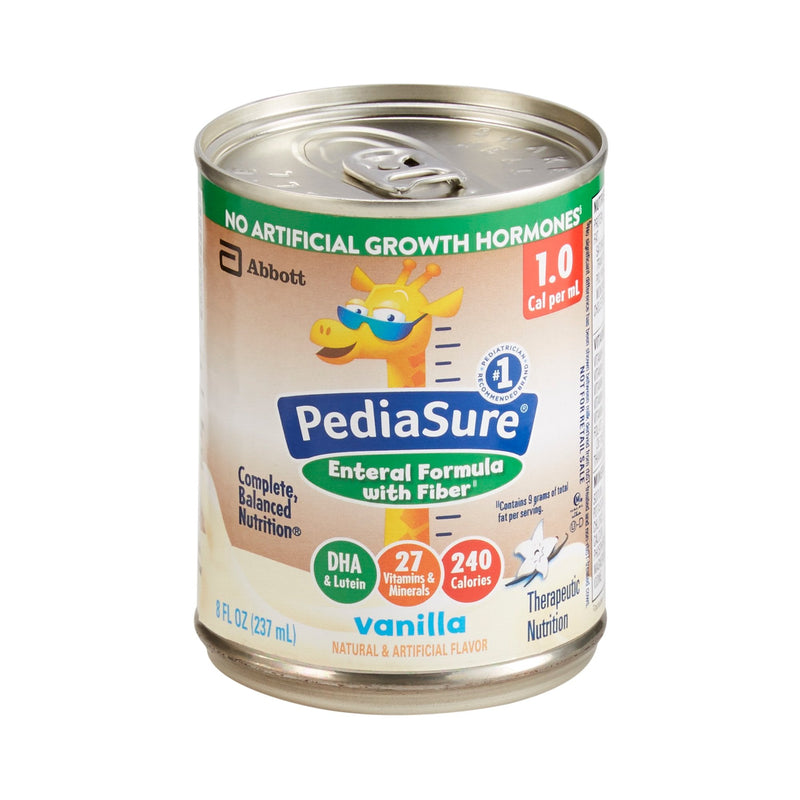 PediaSure Enteral Formula with Fiber, Vanilla, 8-ounce Can (Case of 24) 