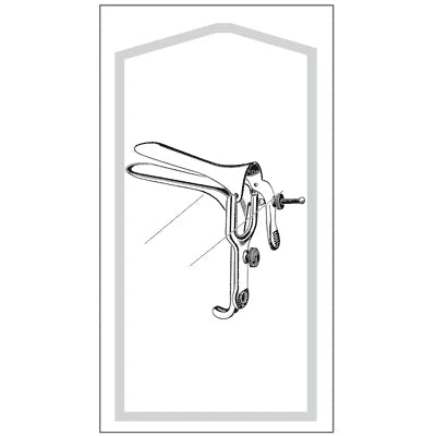 Econo Sterile Graves Vaginal Speculum - Medium, Disposable, CS 50 - 96-3001