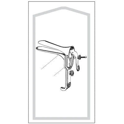 Econo Sterile Graves Vaginal Speculum - Medium, Disposable, CS 50 - 96-3001 
