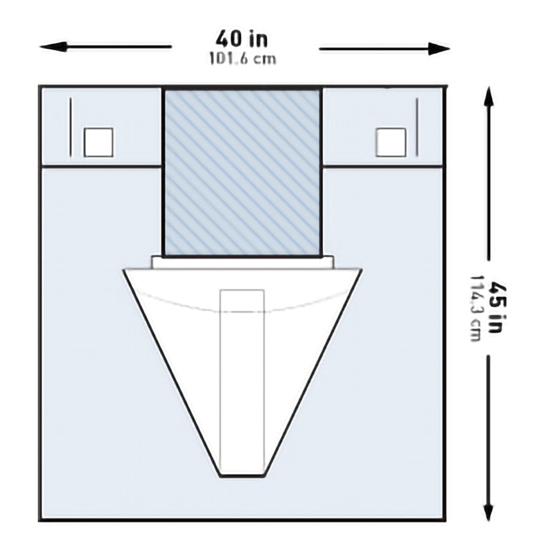 McKesson Sterile Under Buttocks Drape, 40 x 45 Inch (Case of 25)
