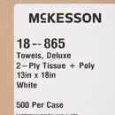 McKesson Brand McKesson Nonsterile White Procedure Towels, 13 x 18 Inch (500/CS) 
