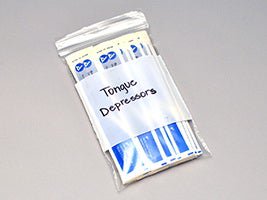 Reclosable Bag LK Clear Line 4 X 6 Inch LDPE Clear / White Block Zipper Closure (Case of 1000)