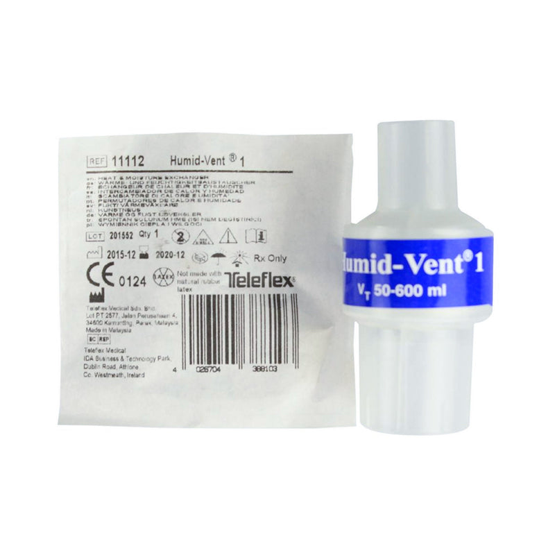 Heat and Moisture Exchanger Humid-Vent 35.37 mg H₂O/L 30 LPM Straight (Case of 50)