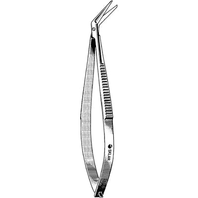 Sklar Castroviejo Corneal Scissors - Angled, Blunt - 64-2535