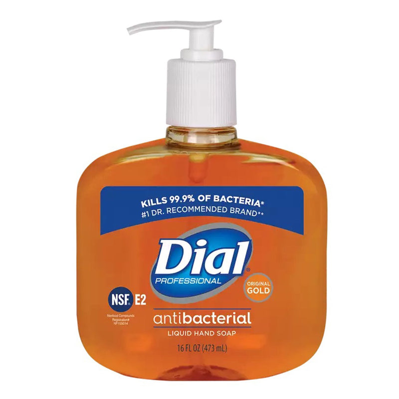 Antimicrobial Soap Dial Gold Liquid 16 oz. Pump Bottle Scented 