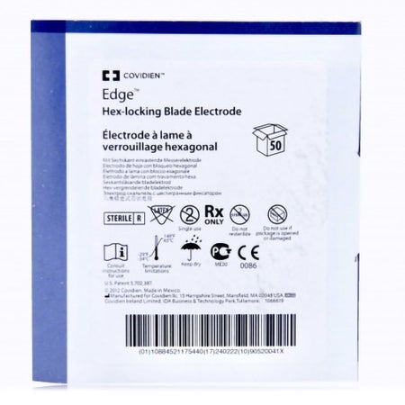 Blade Electrode Edge Coated Stainless Steel Sterile Straight Blade Tip Disposable 