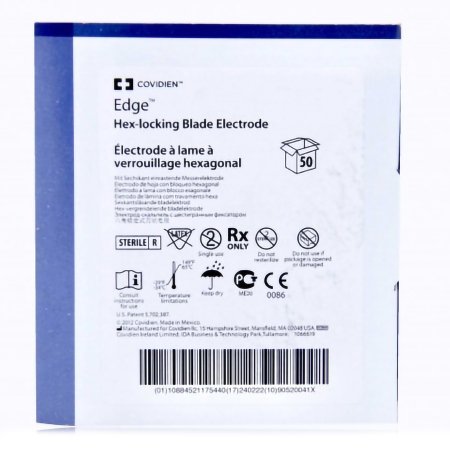 Blade Electrode Edge Coated Stainless Steel Sterile Straight Blade Tip Disposable 