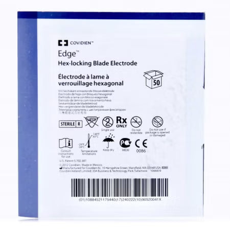 Blade Electrode Edge Coated Stainless Steel Sterile Straight Blade Tip Disposable