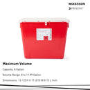 McKesson Brand McKesson Prevent Sharps Container, 8 Gallon, 13-1/2 x 17-3/10 x 13 Inch (9/CS) 