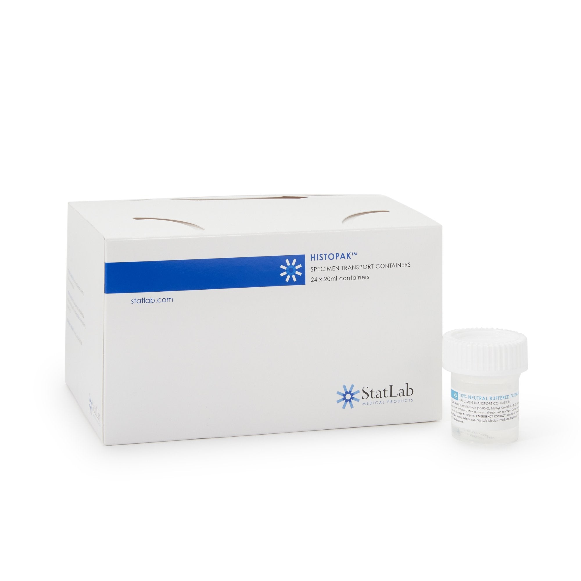 StatLab Medical Products StatClick Prefilled Formalin Container, 10 mL Fill in 20 mL (96/CS) 