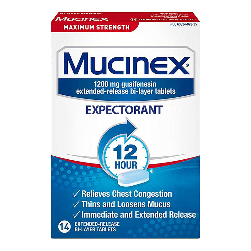 Mucinex Expectorant Tablets Maximum Strength (Carton of 14)