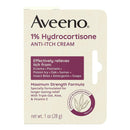 J & J Sales Aveeno Active Naturals 1% Hydrocortisone Anti-Itch Cream, Maximum Strength 