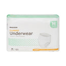 McKesson Classic Light Absorbency Incontinence Underwear, Medium (Case of 80)