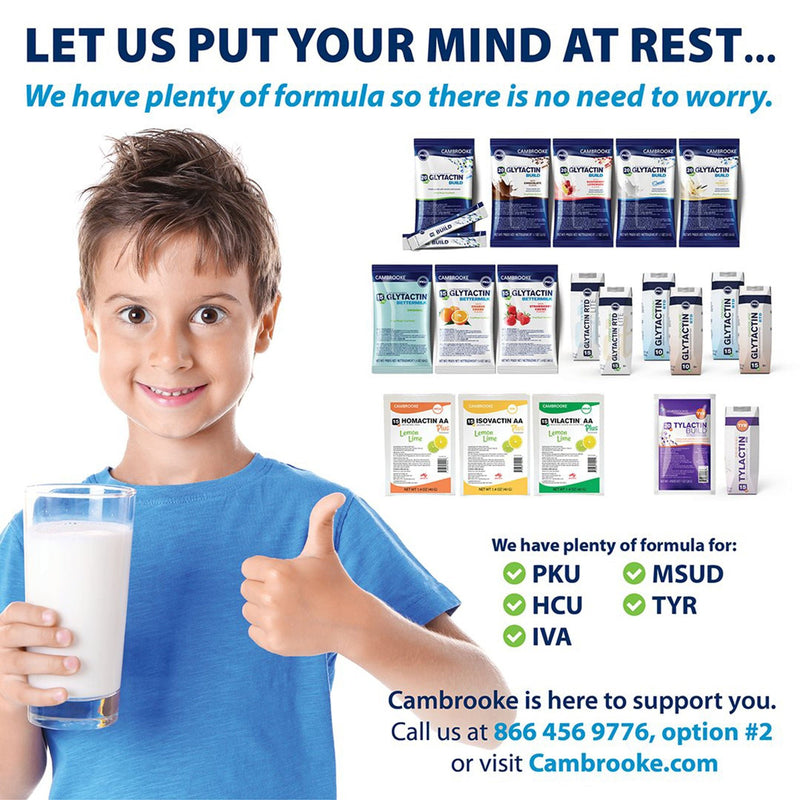 Glytactin Build 20/20 GMP for the Dietary Management of PKU, Raspberry Lemonade (30/CS) 
