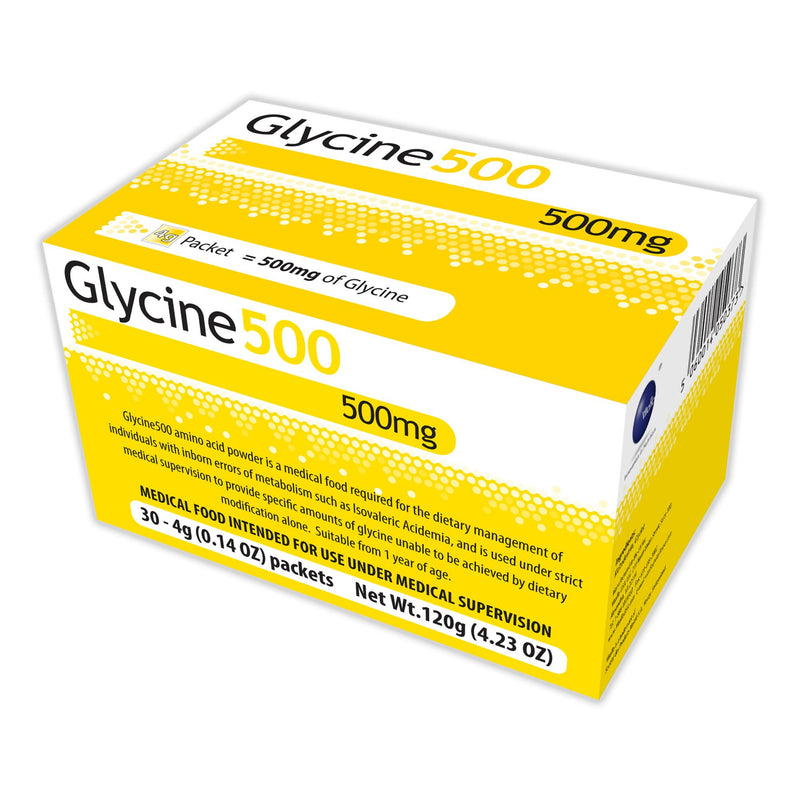 Oral Supplement Glycene500 Unflavored Powder 4 Gram Individual Packet (Case of 30)