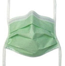 MASK SURGICAL TAPE FOGSHLD GRNNS 50/BX 5/CS