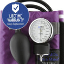 Mabis Match Mates Manual Aneroid Sphygmomanometer with Cuff, Purple (Each)