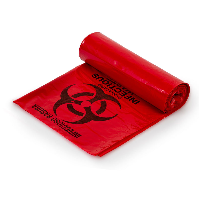Colonial Bag Biohazard Waste Bag, 40 – 45 gallon Capacity, 40 x 46 Inch (Case of 60)