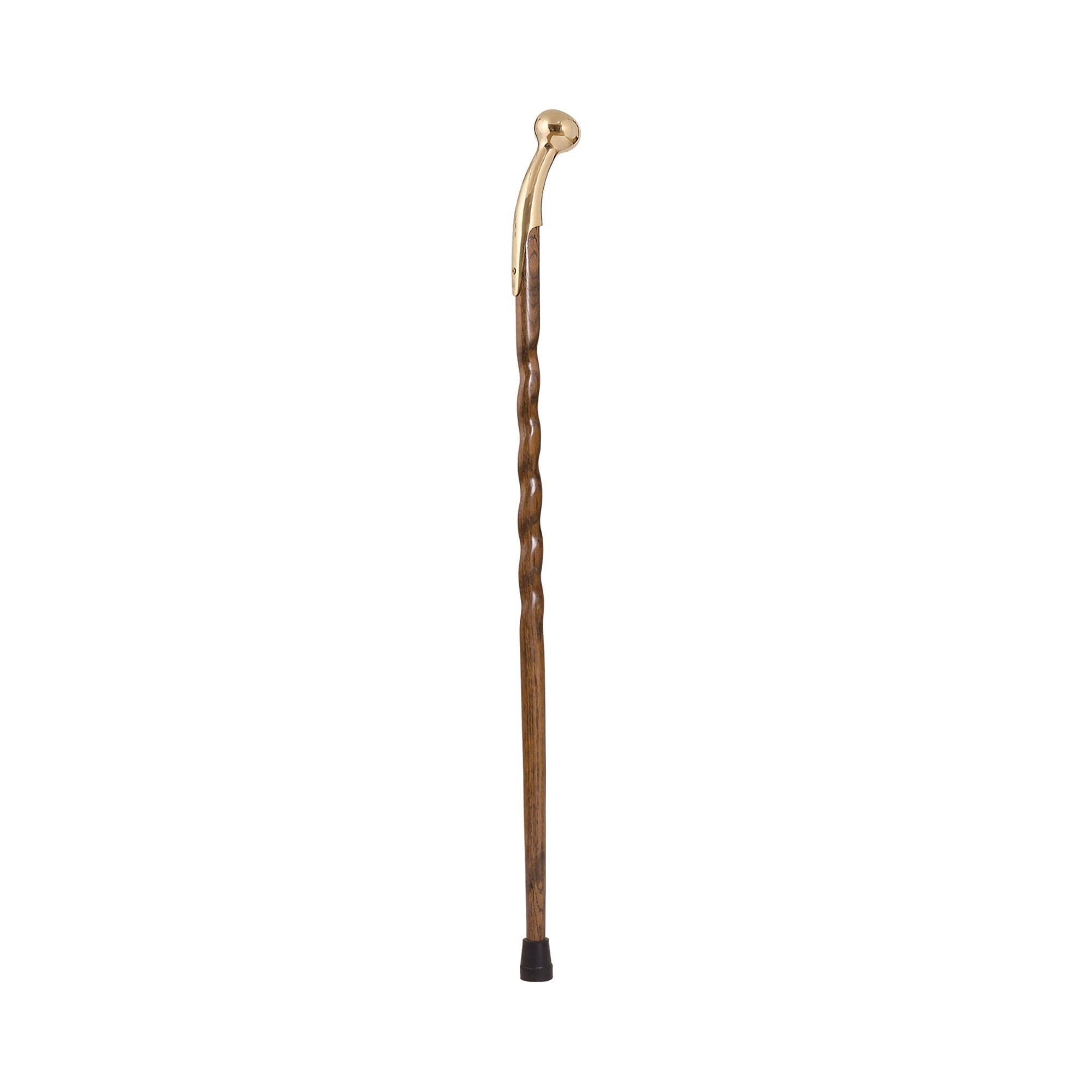 Mabis Healthcare Brazos Twisted Oak Cane, 37-Inch Height, Brown 