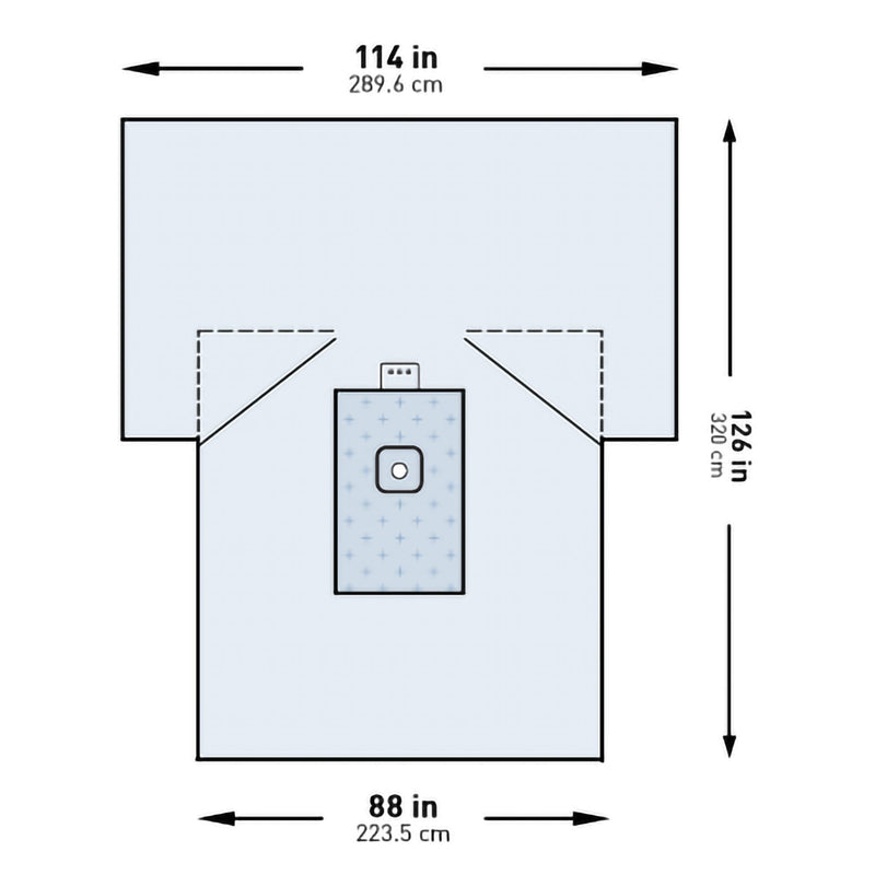 McKesson Sterile Lower Extremity Drape, 114 x 88 x 126 Inch (Case of 10)