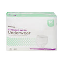 McKesson Extended Wear Maximum Absorbency Underwear, Medium (Case of 64)