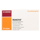 Remove Adhesive Remover, 2.5 x 2.5 Inch Wipe (Case of 1000)