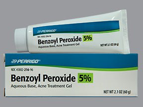 Perrigo 5% Benzoyl Peroxide Acne Treatment Gel, 2.1-ounce Tube (Each)